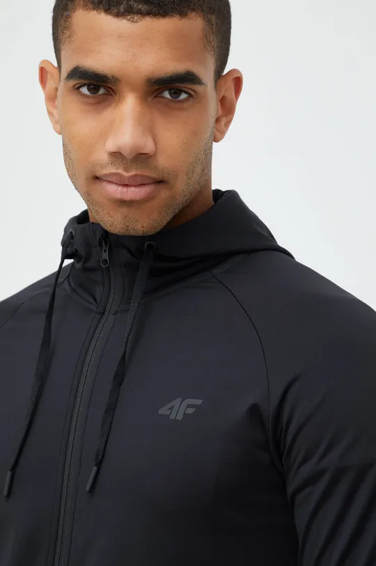 fekete 4F edzős pulóver