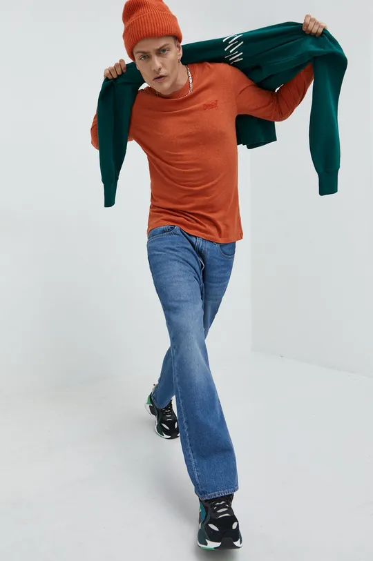 Superdry bluza bawełniana zielony
