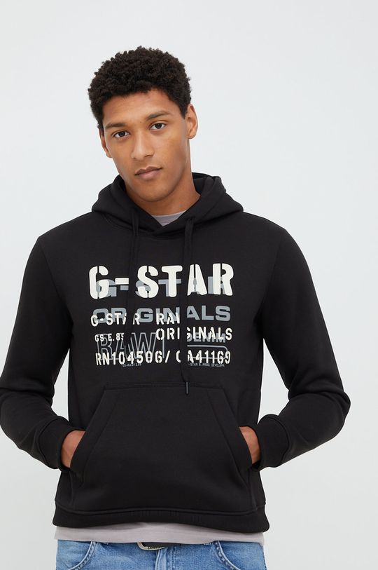 czarny G-Star Raw bluza Męski