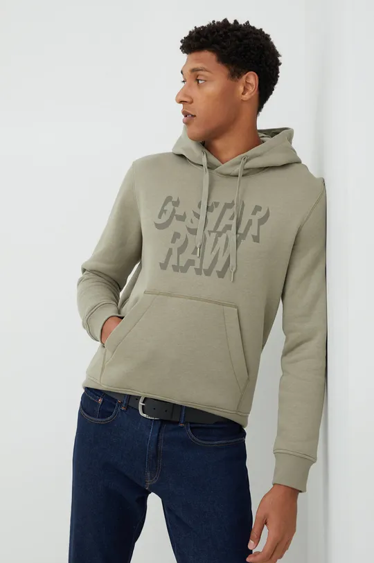 zelená Mikina G-Star Raw Pánsky