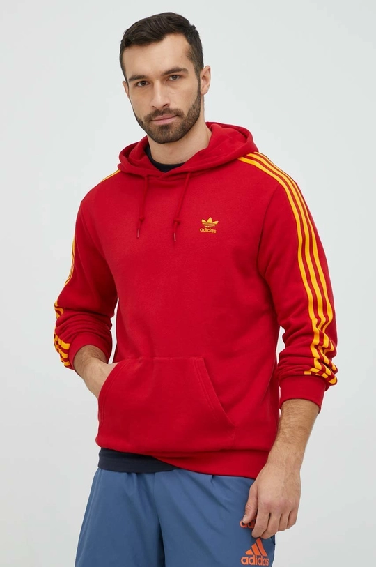 rdeča Bombažen pulover adidas Originals Moški