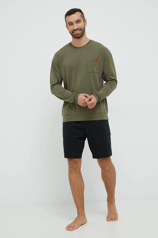 HUGO longsleeve zielony