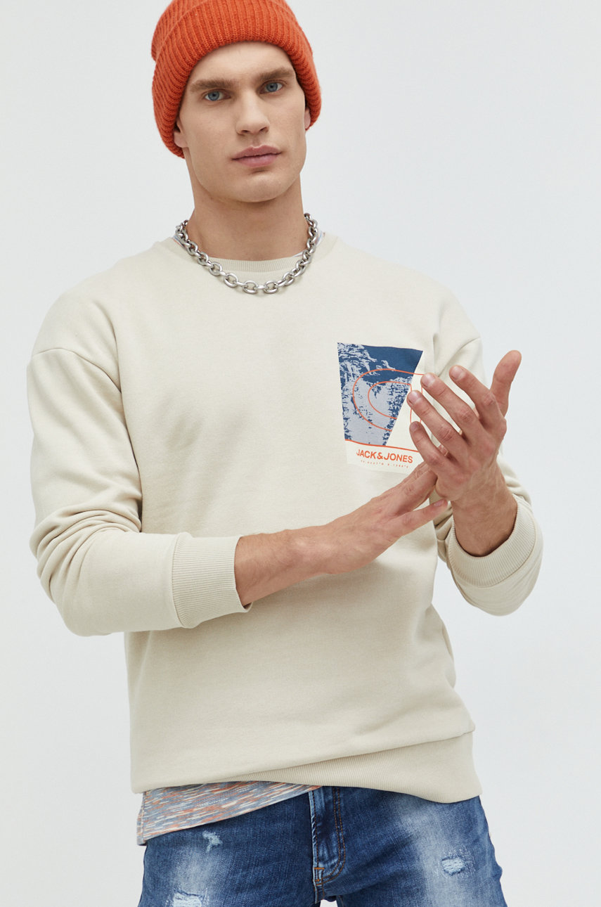 Bavlněná mikina Jack & Jones Jcodes  80% Bavlna, 20% Recyklovaná bavlna