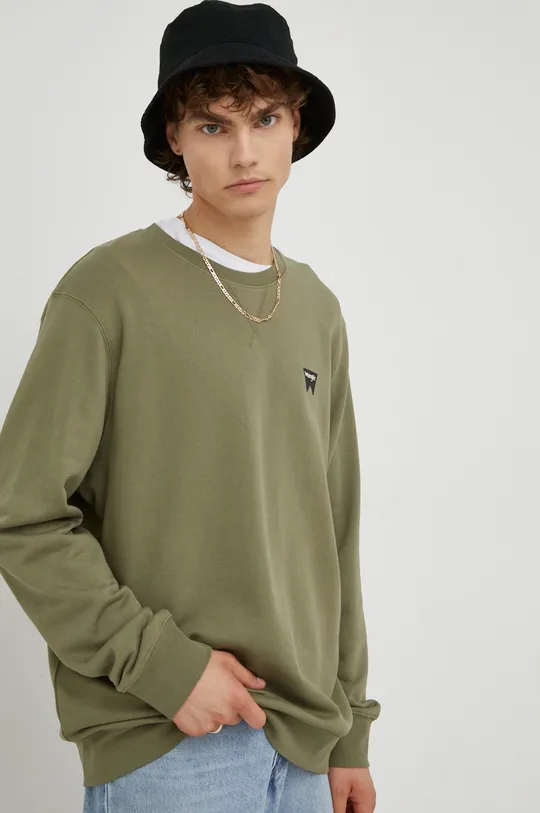πράσινο Βαμβακερή μπλούζα Wrangler