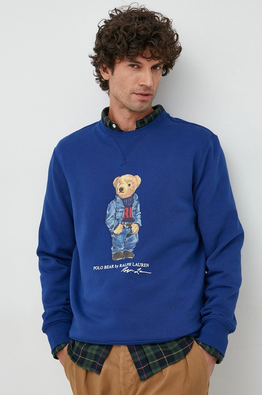 granatowy Polo Ralph Lauren bluza Męski