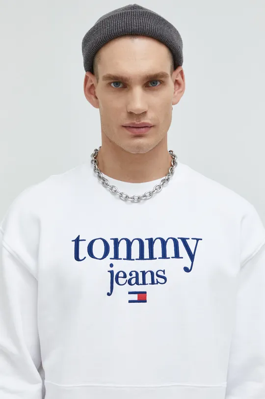 biały Tommy Jeans bluza Męski