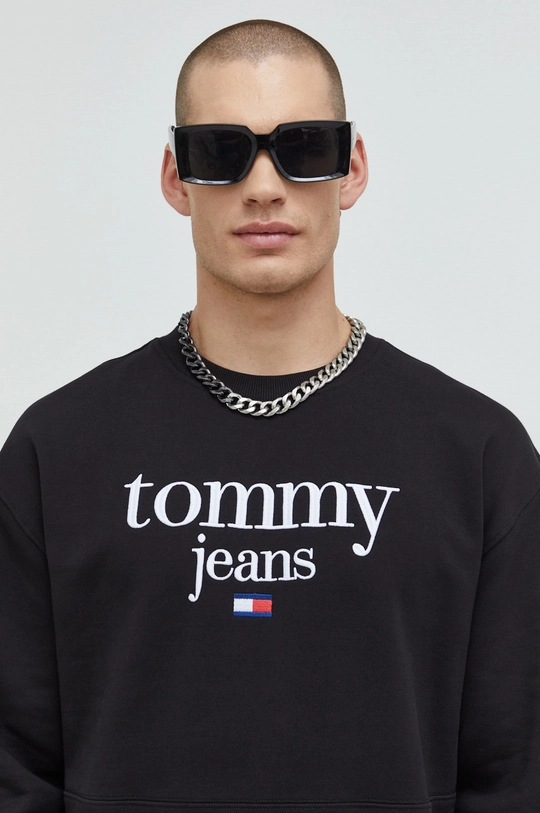 czarny Tommy Jeans bluza Męski