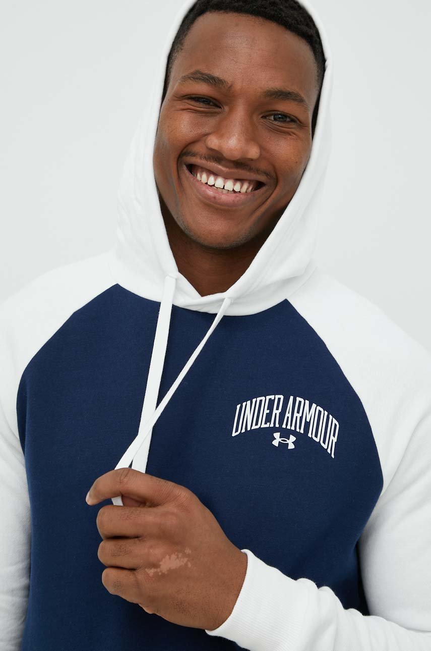 Кофта Under Armour мужская цвет синий с капюшоном узор | ANSWEAR.ua