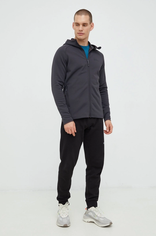 Jack Wolfskin bluza sportowa Baiselberg szary