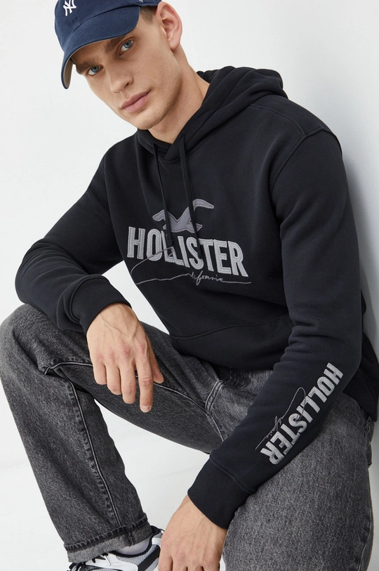 μαύρο Μπλούζα Hollister Co. Ανδρικά