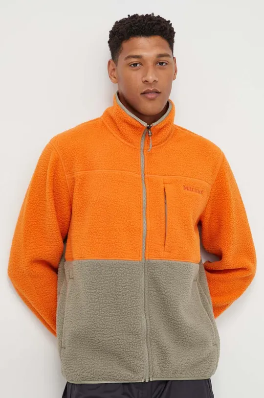 narancssárga Marmot sportos pulóver Aros Fleece Férfi