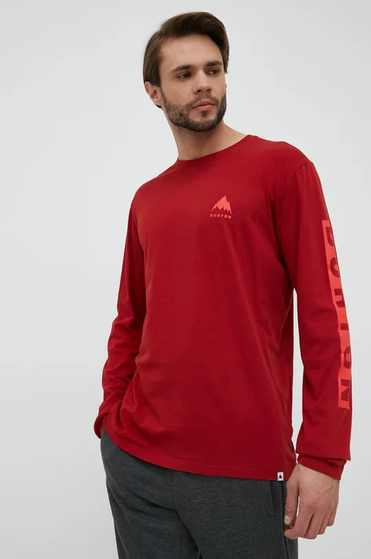 κόκκινο Βαμβακερή μπλούζα με μακριά μανίκια Burton Ανδρικά