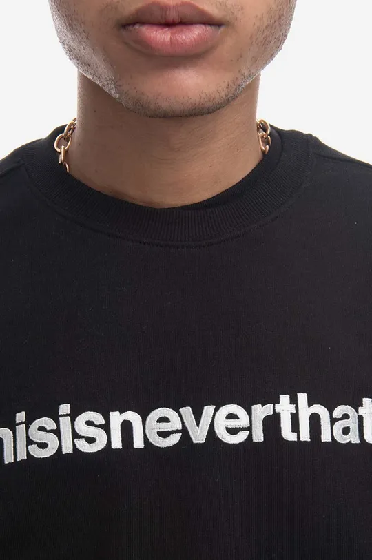 czarny thisisneverthat bluza bawełniana T-Logo Crewneck