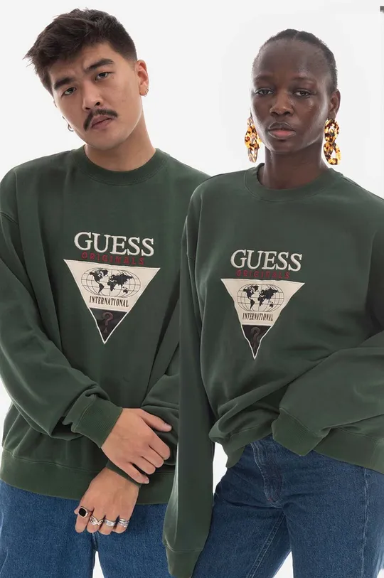 zielony Guess Originals bluza Go Ryan Męski