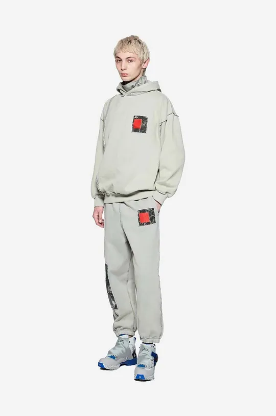 A-COLD-WALL* felpa in cotone Relaxed Cubist Hoodie grigio