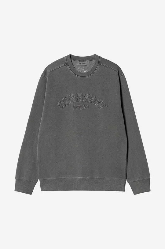 gray Carhartt WIP cotton sweatshirt Carhartt WIP Verse Script Sweat I030640 VULCAN