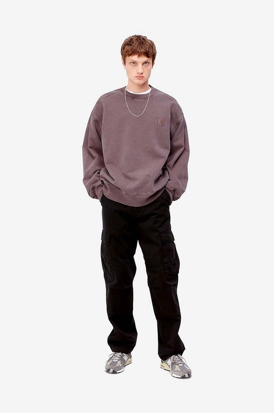 Carhartt WIP cotton sweatshirt Carhartt WIP Vista Sweat I029522 DARK PLUM violet