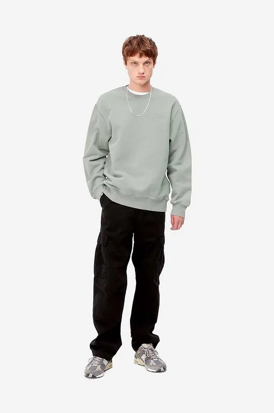 Carhartt WIP cotton sweatshirt Carhartt WIP Marfa Sweat I030638 ARTICHOKE green