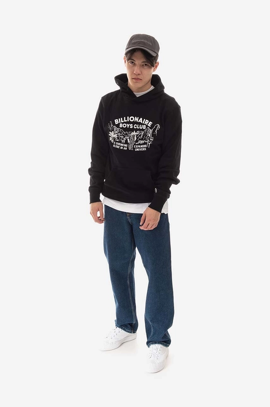 Bavlněná mikina Billionaire Boys Club Waterfall Popover Hood černá