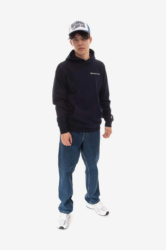 Bavlnená mikina Billionaire Boys Club Signal Popover Hood B22322 NAVY tmavomodrá