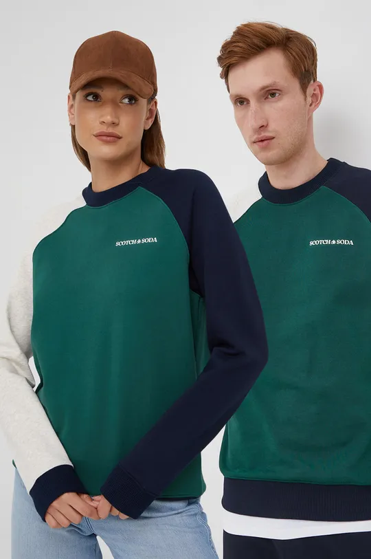 πράσινο Βαμβακερή μπλούζα Scotch & Soda Unisex