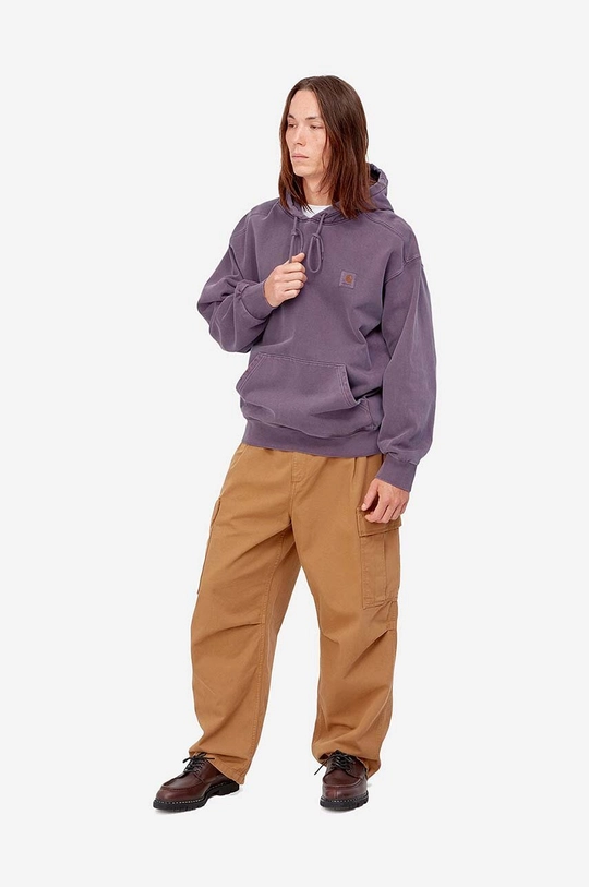 Carhartt WIP bluza bawełniana fioletowy