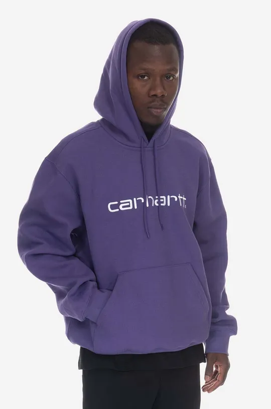 violet Carhartt WIP bluză Hooded Carhartt Sweat Unisex