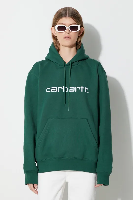 verde Carhartt WIP bluză Hooded Carhartt Sweat Unisex