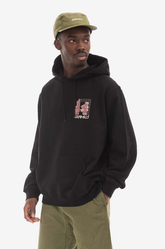 černá Bavlněná mikina Gramicci Stoneheads Hooded Unisex