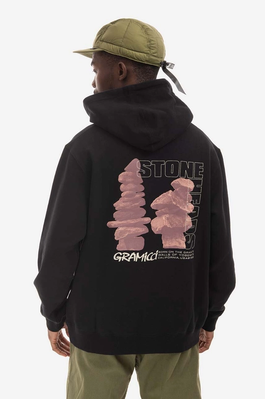 Βαμβακερή μπλούζα Gramicci Stoneheads Hooded  100% Βαμβάκι