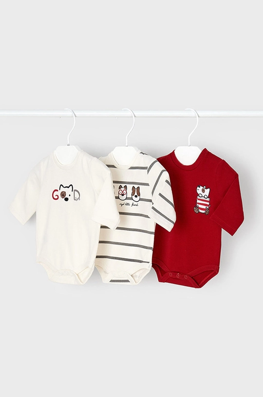 rdeča Mayoral Newborn body za dojenčka (3-pack) Fantovski