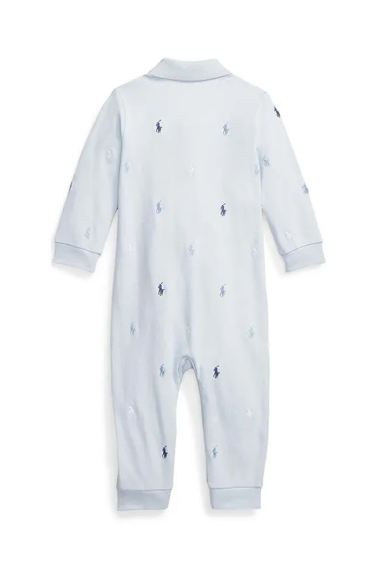 Polo Ralph Lauren bombažen pajac za dojenčka modra