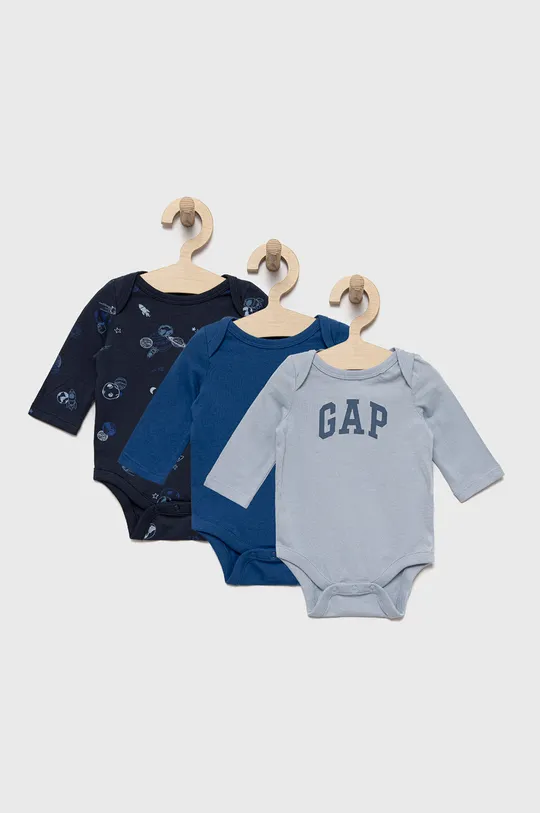μπλε GAP Βαμβακερά φορμάκια για μωρά (3-pack) Για αγόρια