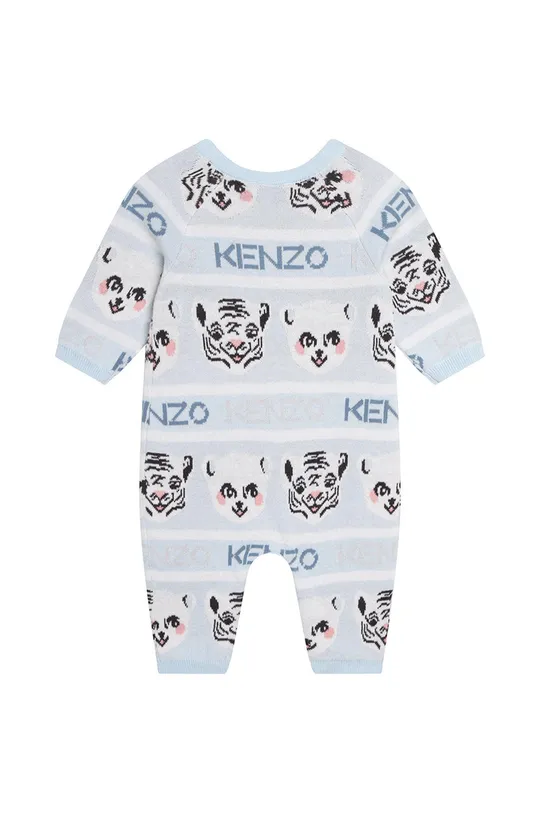 Kenzo Kids Хлопковый комбинезон для младенцев голубой