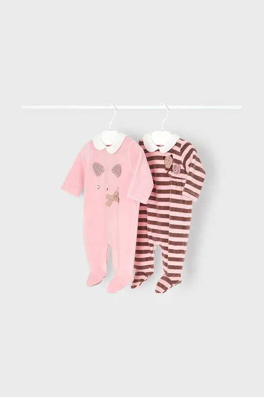 ροζ Φόρμες με φουφούλα μωρού Mayoral Newborn 2-pack Για κορίτσια