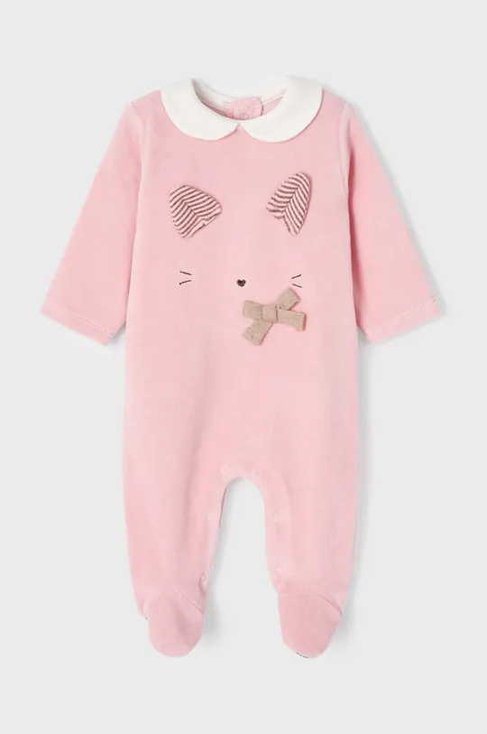 Φόρμες με φουφούλα μωρού Mayoral Newborn 2-pack ροζ