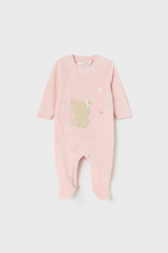 Mayoral Newborn Φόρμες με φουφούλα μωρού (2-pack) ροζ