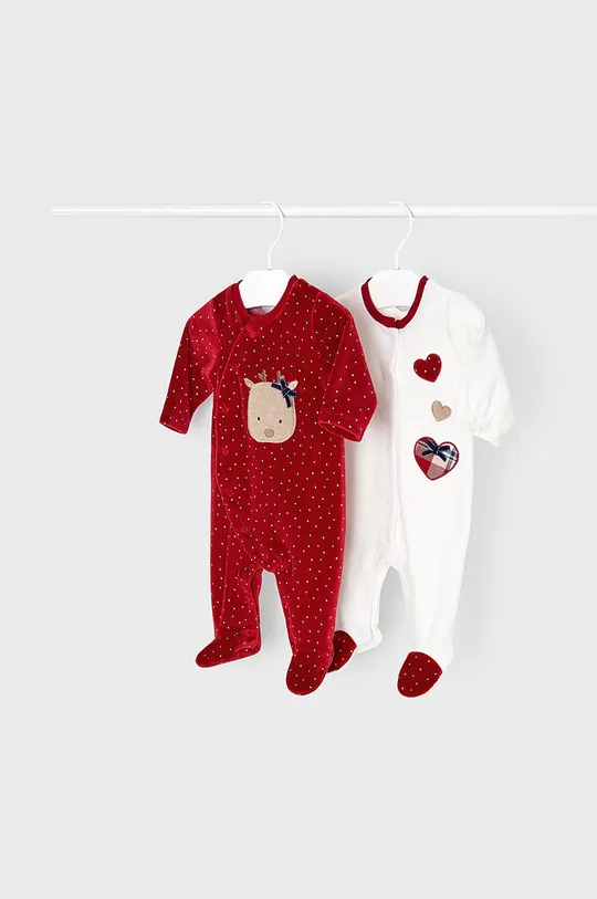 червоний Mayoral Newborn Дитячі повзунки (2-pack) Для дівчаток