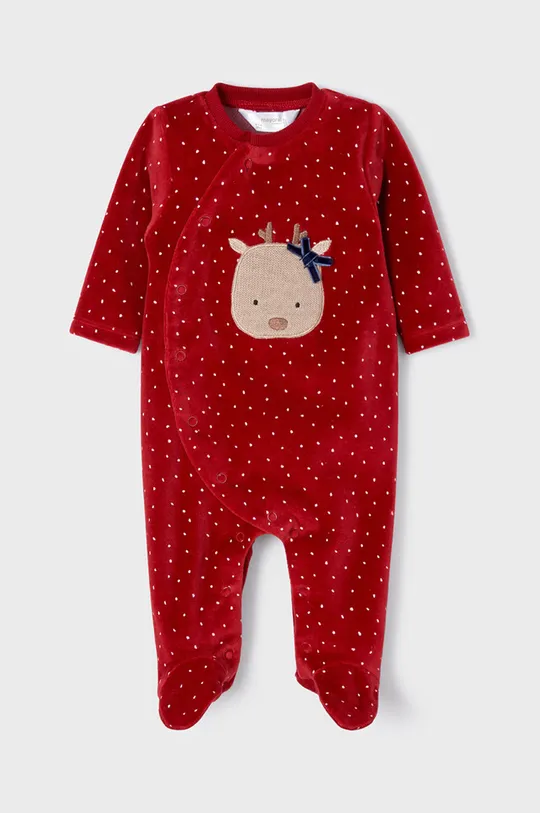Mayoral Newborn Φόρμες με φουφούλα μωρού (2-pack) κόκκινο