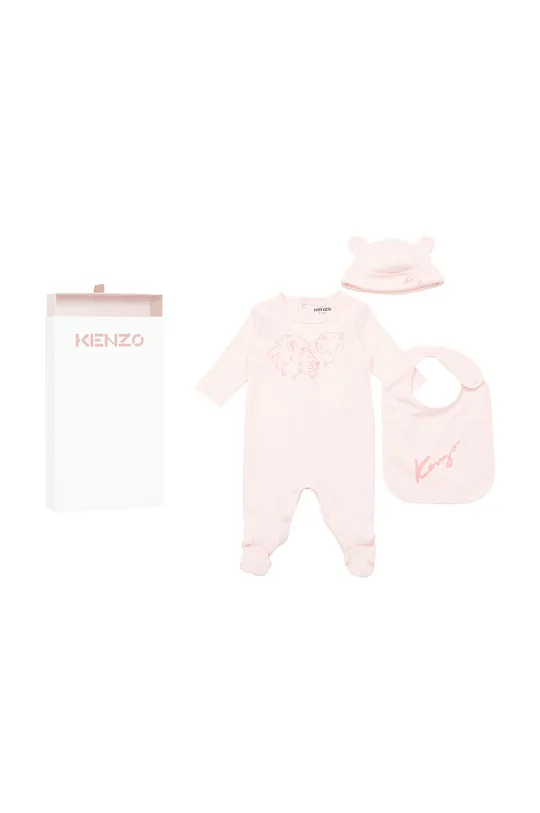 ροζ Βρεφικό βαμβακερό σετ Kenzo Kids Για κορίτσια