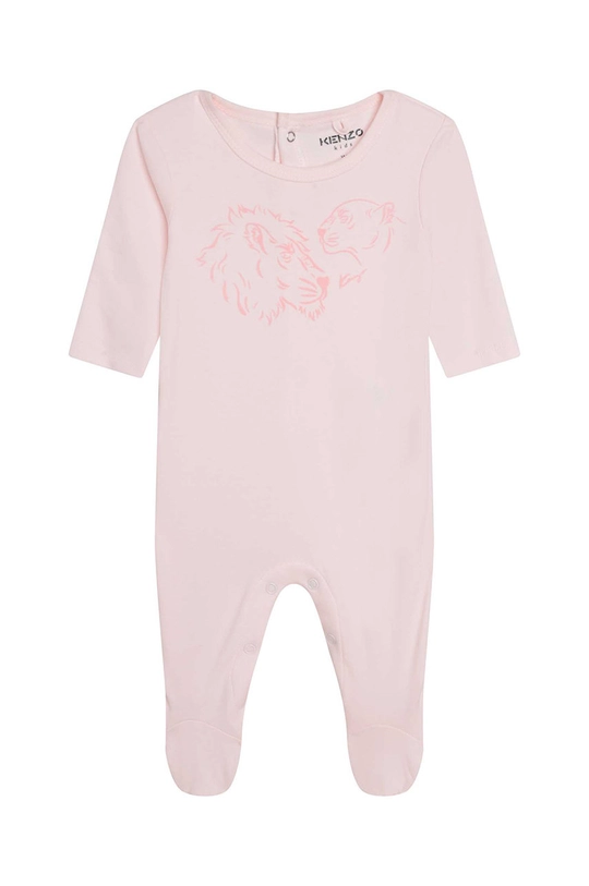 Kenzo Kids baba pamut melegítő rózsaszín