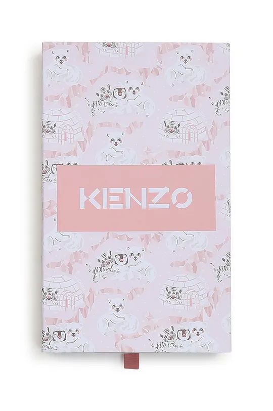 Kenzo Kids Βρεφική βαμβακερή ρόμπα + czapeczka Για κορίτσια