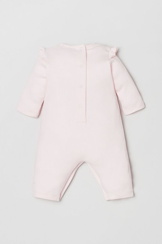 OVS pajacyk niemowlęcy bawełniany pastelowy różowy