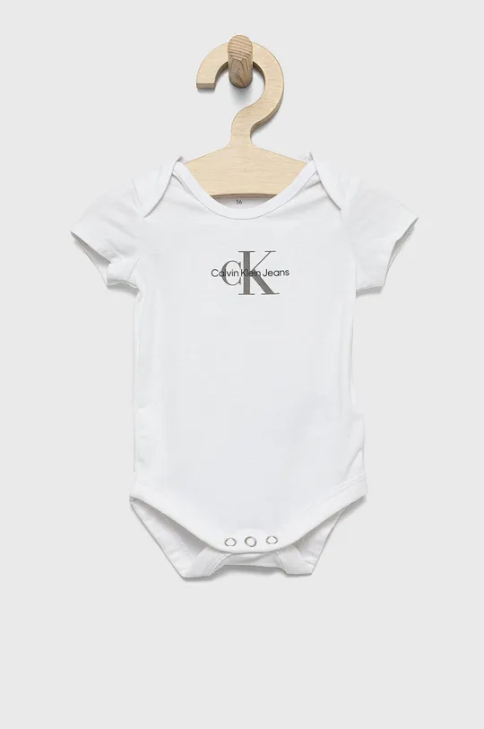 biały Calvin Klein Jeans body niemowlęce IN0IN00014.9BYY Dziecięcy