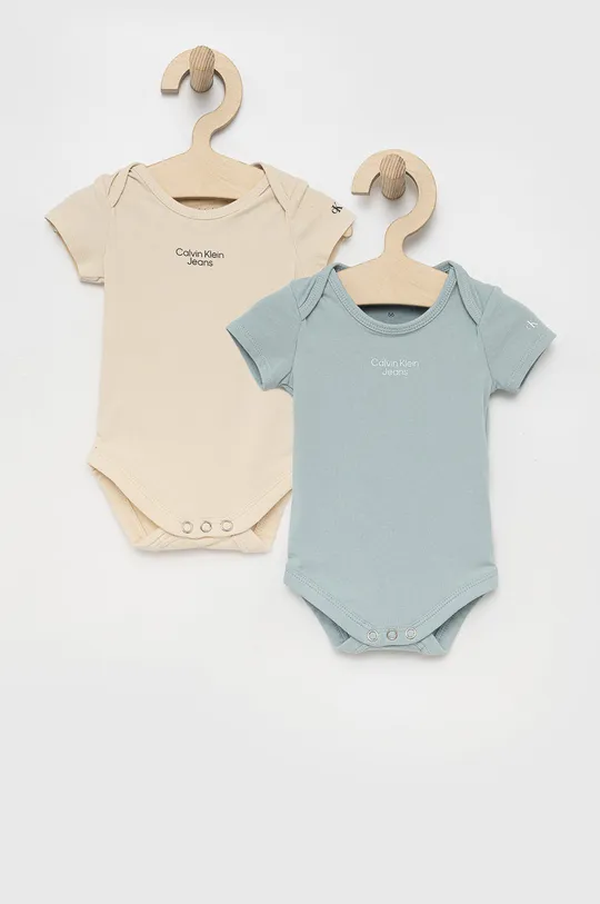 голубой Боди для младенцев Calvin Klein Jeans (2-pack) Детский