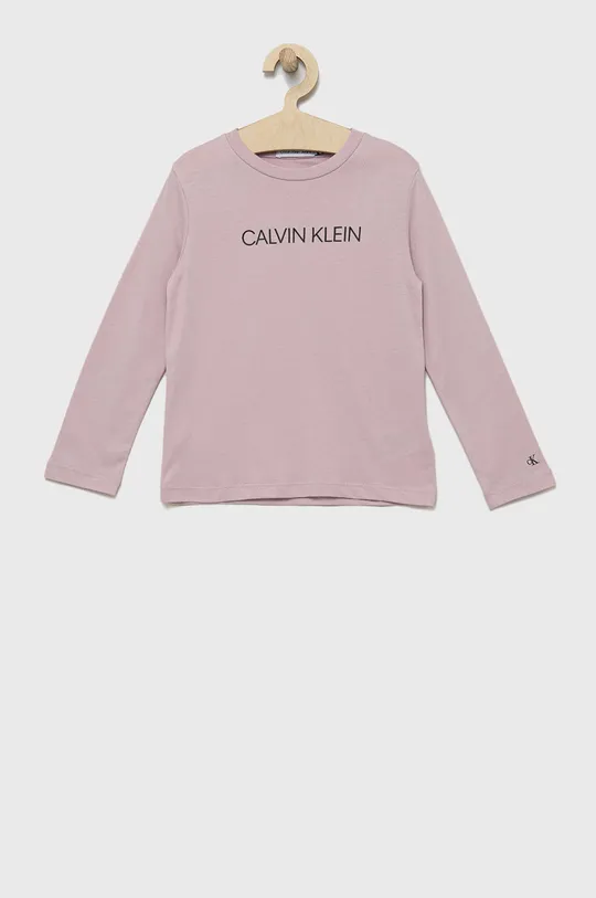 ροζ Παιδικό βαμβακερό μακρυμάνικο Calvin Klein Jeans Για αγόρια