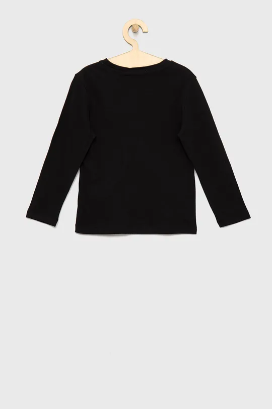 Dječja pamučna majica dugih rukava Calvin Klein Jeans crna