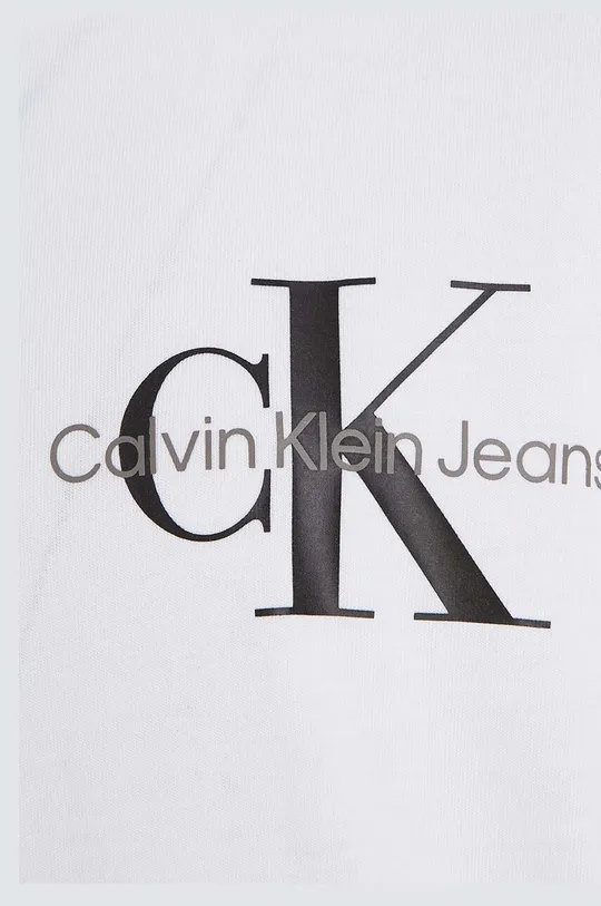 bijela Dječja pamučna majica dugih rukava Calvin Klein Jeans