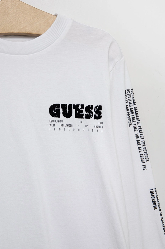 Guess longsleeve bawełniany dziecięcy  100 % Bawełna