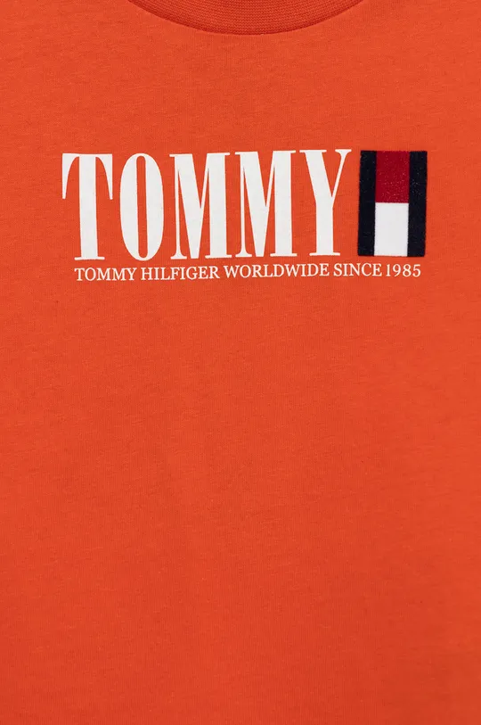 Dječja pamučna majica dugih rukava Tommy Hilfiger  100% Pamuk